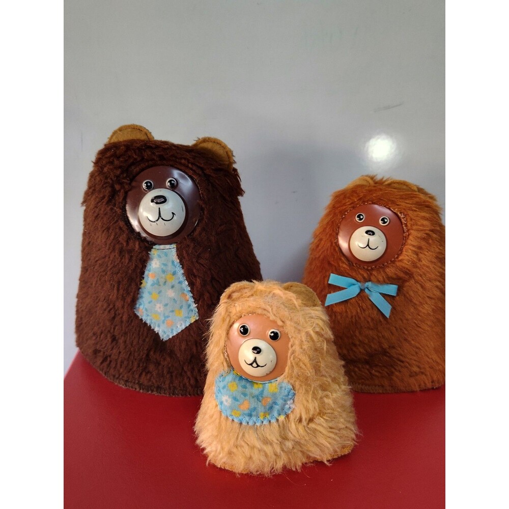 1981 Fisher-Price Toy #456 Nesting Bear Family Vintage Daddy Mommy Baby